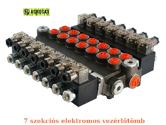 7 x EZ 50 elektromos vezérlőtömb